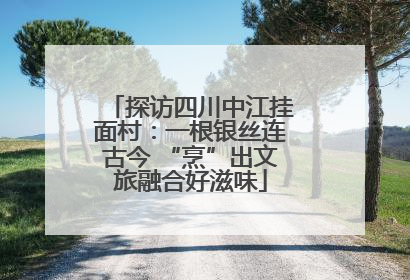 探访四川中江挂面村：一根银丝连古今 “烹”出文旅融合好滋味