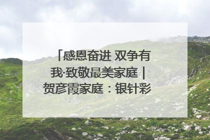 感恩奋进 双争有我·致敬最美家庭｜贺彦霞家庭：银针彩线绣出好日子