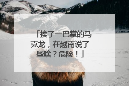 挨了一巴掌的马克龙，在越南说了些啥？危险！