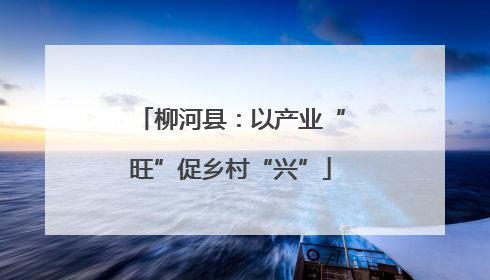 柳河县：以产业“旺”促乡村“兴”