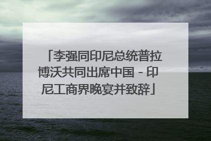 李强同印尼总统普拉博沃共同出席中国－印尼工商界晚宴并致辞