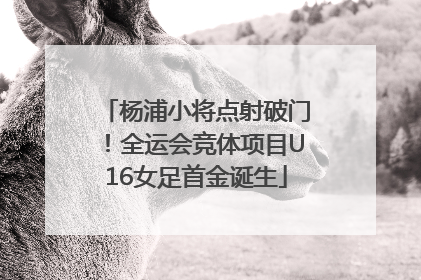 杨浦小将点射破门！全运会竞体项目U16女足首金诞生