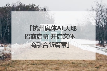 杭州奥体AT天地招商启幕 开启文体商融合新篇章