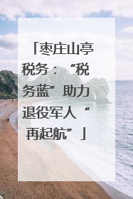 枣庄山亭税务：“税务蓝”助力退役军人“再起航”