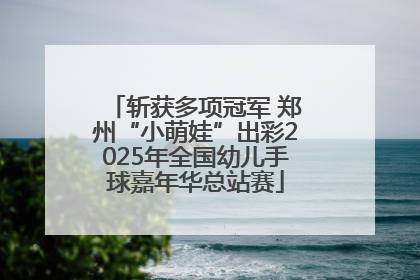 斩获多项冠军 郑州“小萌娃”出彩2025年全国幼儿手球嘉年华总站赛