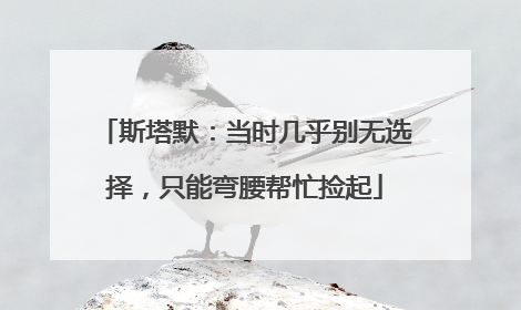 斯塔默：当时几乎别无选择，只能弯腰帮忙捡起
