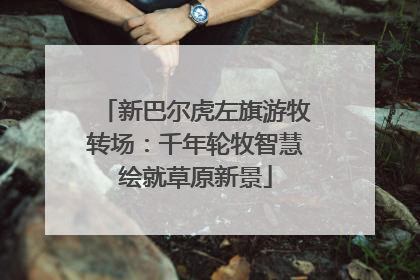 新巴尔虎左旗游牧转场：千年轮牧智慧绘就草原新景
