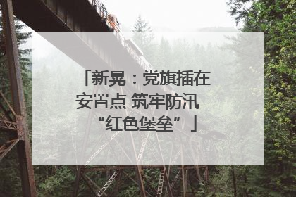 新晃：党旗插在安置点 筑牢防汛“红色堡垒”
