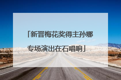 新晋梅花奖得主孙娜专场演出在石唱响