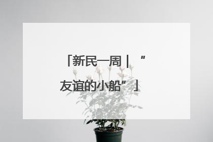新民一周｜“友谊的小船”