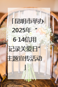昆明市举办2025年“6·14信用记录关爱日”主题宣传活动