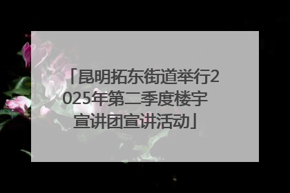 昆明拓东街道举行2025年第二季度楼宇宣讲团宣讲活动