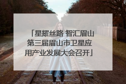 星耀丝路 智汇眉山 第三届眉山市卫星应用产业发展大会召开