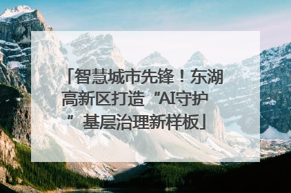 智慧城市先锋！东湖高新区打造“AI守护”基层治理新样板
