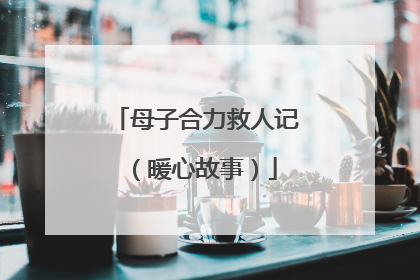 母子合力救人记（暖心故事）