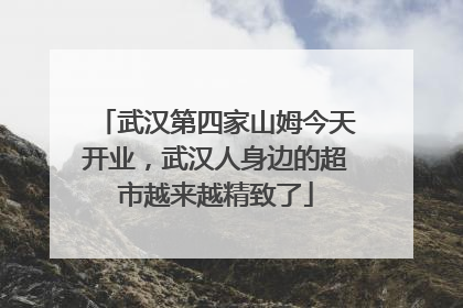 武汉第四家山姆今天开业，武汉人身边的超市越来越精致了