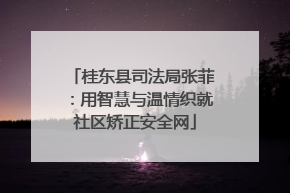 桂东县司法局张菲：用智慧与温情织就社区矫正安全网