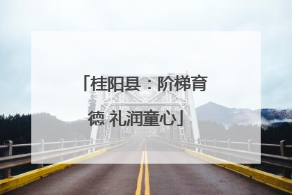 桂阳县：阶梯育德 礼润童心