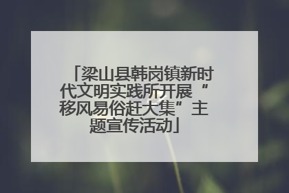 梁山县韩岗镇新时代文明实践所开展“移风易俗赶大集”主题宣传活动