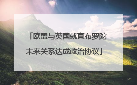 欧盟与英国就直布罗陀未来关系达成政治协议