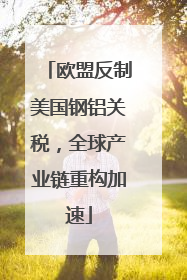 欧盟反制美国钢铝关税，全球产业链重构加速