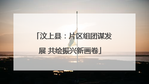 汶上县：片区组团谋发展 共绘振兴新画卷