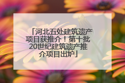 河北五处建筑遗产项目获推介！第十批20世纪建筑遗产推介项目出炉