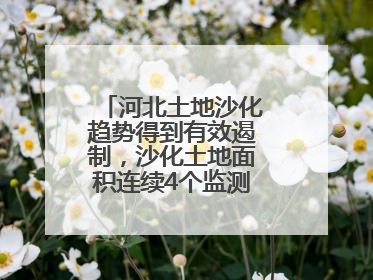河北土地沙化趋势得到有效遏制，沙化土地面积连续4个监测周期实现缩减