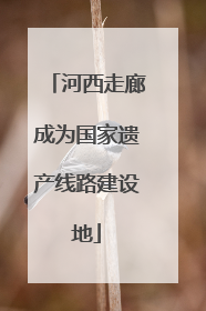 河西走廊成为国家遗产线路建设地