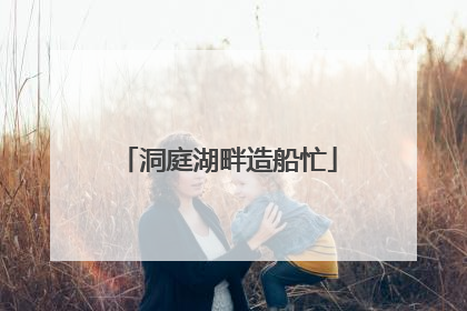 洞庭湖畔造船忙