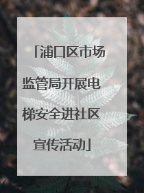 浦口区市场监管局开展电梯安全进社区宣传活动