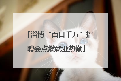 淄博“百日千万”招聘会点燃就业热潮