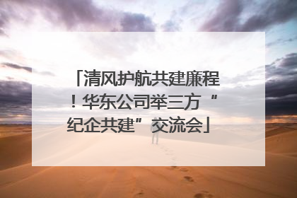 清风护航共建廉程！华东公司举三方“纪企共建”交流会