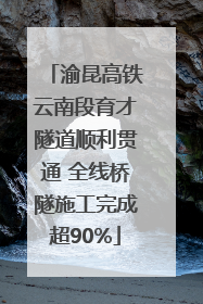 渝昆高铁云南段育才隧道顺利贯通 全线桥隧施工完成超90%
