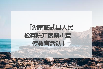 湖南临武县人民检察院开展禁毒宣传教育活动