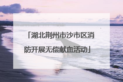 湖北荆州市沙市区消防开展无偿献血活动