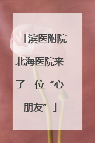 滨医附院北海医院来了一位“心朋友”
