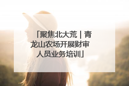 聚焦北大荒｜青龙山农场开展财审人员业务培训