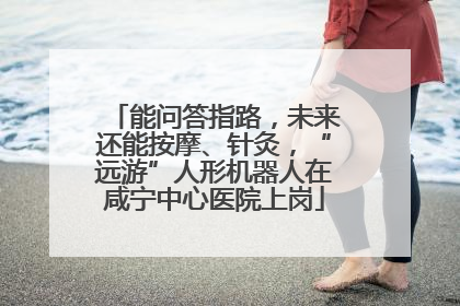 能问答指路，未来还能按摩、针灸，“远游”人形机器人在咸宁中心医院上岗