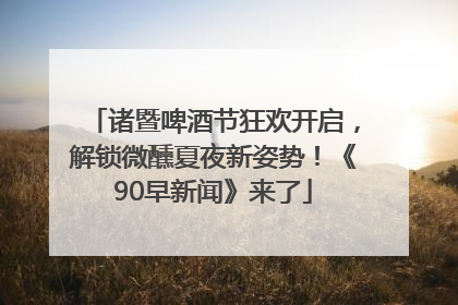诸暨啤酒节狂欢开启，解锁微醺夏夜新姿势！《90早新闻》来了
