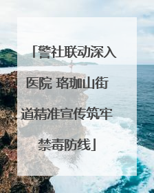 警社联动深入医院 珞珈山街道精准宣传筑牢禁毒防线