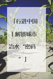 行进中国丨解锁城市治水“密码”