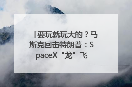 要玩就玩大的？马斯克回击特朗普：SpaceX“龙”飞船将立即退役！