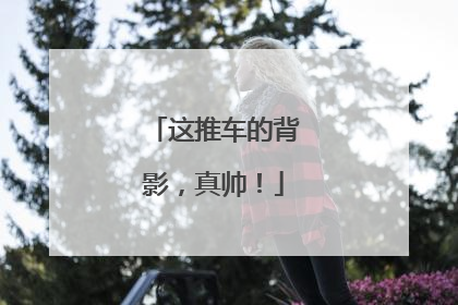 这推车的背影，真帅！