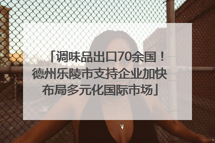 调味品出口70余国！德州乐陵市支持企业加快布局多元化国际市场