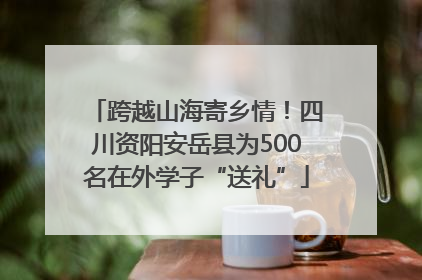 跨越山海寄乡情！四川资阳安岳县为500名在外学子“送礼”