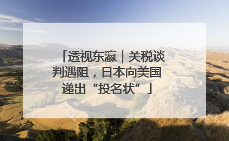 透视东瀛｜关税谈判遇阻，日本向美国递出“投名状”