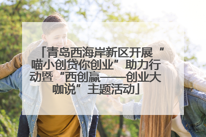 青岛西海岸新区开展“喵小创贷你创业”助力行动暨“西创赢——创业大咖说”主题活动