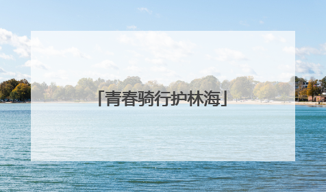 青春骑行护林海