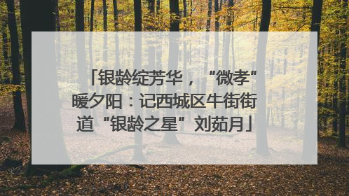 银龄绽芳华，“微孝”暖夕阳：记西城区牛街街道“银龄之星”刘茹月